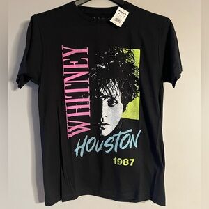 Whitney Houston 1987 Graphic Tee / T Shirt, Size Medium, NWT